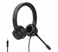 Trust Roha II Cuffie con Microfono Leggere On Ear 3.5mm, Auricolari con Filo 1,80m, Archetto Regolabile, Headphones Cablato per PC Portatile Computer Laptop Mac Ufficio Teams Zoom, Nero