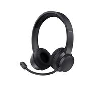 Trust Roha II Cuffie Wireless Bluetooth con Microfono ENC Antirumore, Nero | On Ear, Auricolari Ricaricabile per Lavoro Casa e Ufficio Teams Zoom