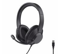Trust Roha II Max USB Cuffie con Microfono Leggere Over-Ear Cablato, Nero | Auri