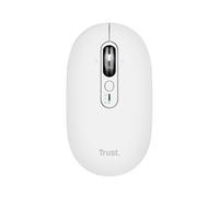 Trust Seron Mouse Wireless con Rotellina Ultra Rapida e Scorrimento Orizzontale, Bluetooth + 2.4GHz, 65% Plastica Riciclata, Pulsanti Silenziosi, Mouse Bluetooth Multi-Dispositivo per PC Mac, Bianco