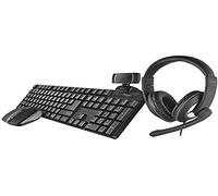 Trust Qoby Set Home Office 4-in-1 Tastiera Mouse Webcam e Cuffie