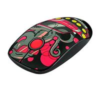 Trust Mouse wireless Sketch con clic silenziosi Rosso