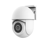 Trust SMARTCAM-3900 Telecamera Wifi Esterno 360°, con Visione Notturna, Luce/Sirena/Microfono Integrati, Rilevamento Umano, Videocamera Sorveglianza con App, Casa Intelligente, Bianco