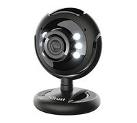 Trust SpotLight Pro Webcam per PC da 1.3 Megapixel (1280 x 1024) con Microfono, Luci LED Integrate, Hangouts, Meet, Skype, Teams, Zoom