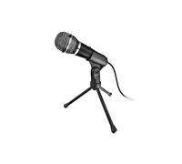 Trust Starzz Microfono con Cavo da 250 cm, Spinotto da 3.5 mm, Base a Treppiede