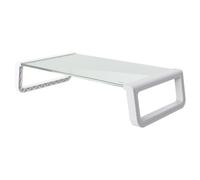 Trust 25351 Supporti a parete per TV Scrivania Trasparente, Bianco