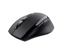 TRUST - SURA COMFORTABLE Mouse Wireless, 6 Pulsanti, Rotella di Scorrimento, 2 direzioni, risoluzione DPI 1200 - Nero