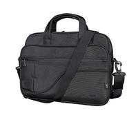 Trust Sydney Eco Borsa per Laptop fino a 17,3 ", da Plastica Riciclata, Tracolla e Tasche per Accessori, Custodia da Trasporto Sostenibile per Viaggi, Affari, Ufficio, Scuola - Nero