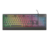 Trust Tastiera Basic Gaming Led Keyboard Retroilluminata Multicolore Pc Da Gioco