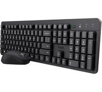 Trust - Tastiera e Mouse Wireless, Silenziosa, QWERTZ, Nero