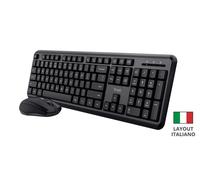 Trust Tastiera Mouse Wireless silenziosi senza Filo Layout italiano Windows MAC