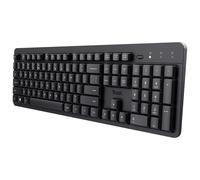 Trust Ody II Tastiera Wireless Silenziosa Layout Italiano QWERTY, Tasti a Profilo Ribassato, Resistente agli Schizzi, Ricevitore USB 2.4GHz, Tastiera PC Senza Fili, Keyboard per Laptop, Mac - Nero