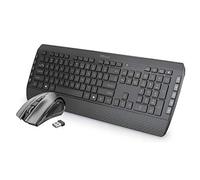 Trust Tecla-2 Tastiera e Mouse Wireless [Layout Italiano], Nero