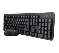 Trust TKM-360 tastiera Mouse incluso Ufficio RF Wireless QWERTY Nordic Nero NEW