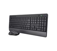 Trust Trezo tastiera Mouse incluso Universale RF Wireless QWERTY Spagnolo Nero