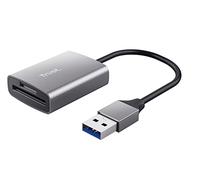 Trust Dalyx Lettore Rapido di Schede USB, USB 3.2 Gen 1 veloce con connettore USB-A, 104 MB/s, (micro) SD, SDHC e SDXC fino a 2 TB, PC/ Laptop/ Macbook/Chromebook