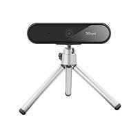 Trust Tyro Webcam PC Con Microfono Full HD 1080p, Auto-Focus, USB, Treppiede Incluso, Telecamera Per Hangouts, Skype, Teams, Zoom, Computer, Laptop - Nero