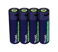 Trust - Usb-c Rechargeable Batteries 4p - Aa-black Trust