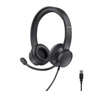Trust USB Cuffie con Microfono Leggere On-Ear, Auricolari con Filo 1,80 m, Archetto Regolabile, Headphones Cablato per PC Portatile Computer Laptop Mac Ufficio Skype Teams Zoom - Nero