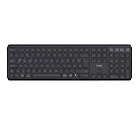Trust Vaiya Tastiera Wireless Bluetooth 2,4GHz QWERTZ Layout Tastiera Wireless Dimensioni Standard con Blocco Numerico, Batteria Integrata, 55% Plastica riciclata, Windows iOS iPadOS MacOS Android,
