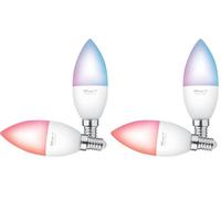 Trust WiFi E14 Lampadina Smart Dimmerabile, Compatibile con Alexa e Google Nest, Lampadina LED, Hub non Necessario, 2.4GHz Lampada WiFi, Luce LED Bianca, Fredda e Calda - 2 Pezzi (Confezione da 2)