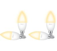 Trust WiFi E14 Lampadina Smart Multicolore, Compatibile con Alexa e Google Nest, Lampadine LED E14, Hub non Necessario, 2.4GHz Lampada WiFi, Luce LED Fredda e Calda, Bianca e Multicolore - 2 Pezzi