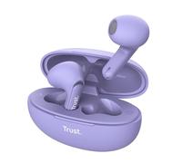 Trust Yavi Auricolari Bluetooth con Microfono Dual ENC Cancellazione Rumore, 23 Ore di Batteria, 35% Plastica Riciclata, Cuffie Wireless Bluetooth Buds In Ear senza Fili iPhone Android - Porpora