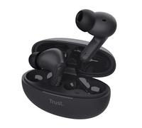TRUST YAVI CUFFIE IN-EAR BLUETOOTH 25296 NERO ENC BASE DI RICARICA USB-C TOUCH CONTROL 23h