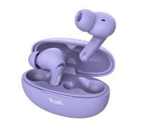 Trust Yavi Auricolari Bluetooth In Ear con Microfono Dual ENC Cancellazione Rumore, 23 Ore di Batteria, 35% Plastica Riciclata, Cuffie Wireless Bluetooth Buds senza Fili Android iPhone - Porpora