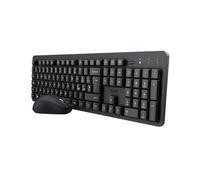 Trust Ymo II Set Tastiera e Mouse Wireless Silenziosi Italiano QWERTY, Nero | Tasti a Profilo Ribassato, Resistente agli Sversamenti, Unico Ricevitore USB, Kit Senza Fili per PC Laptop Mac Windows