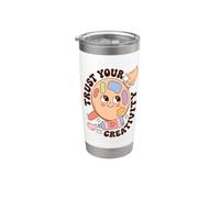 Trust Your Creativity Artist Motivation Saying Bicchiere termico in acciaio inox doppia parete