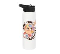 Trust Your Creativity Artist Motivation Saying Stainless Steel Insulated Water Bottle