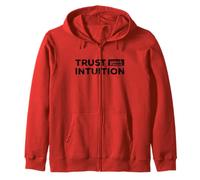 Trust Your Intuition Inspirational Motivational Gut Feeling Felpa con Cappuccio