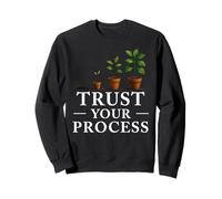 Trust Your Process Motivational Journey Citazione Felpa