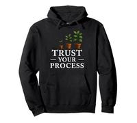 Trust Your Process Motivational Journey Citazione Felpa con Cappuccio