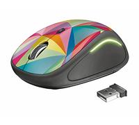 Trust Yvi FX Mouse Wireless con Illuminazione LED, Multicolore