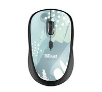 Trust Yvi Mouse Wireless, Mouse Senza Filo, 800/1600 DPI, Ottico, 8m di Portata Wireless, Microricevitore USB Riponibile, Ambidestro, PC/Laptop/Portatile/Mac/Chromebook - Blu