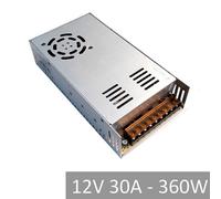 TRUSTECH ALIMENTATORE 360W STABILIZZATO SWITCH 12V 30A TRASFORMATOR FARETTI LED