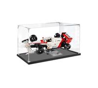 TRUSTFAR Espositore in acrilico per Lego 10330 McLaren MP4/4 e Ayrton Senna, custodia protettiva da collezione, espositore compatibile con Lego 10330 (senza modello) (2 mm)
