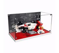 TRUSTFAR Vetrina in acrilico antipolvere progettata per LE-GO 10330 McLaren MP4/4 e Ayrton Senna Building Block Model, scatola trasparente, scatola espositiva compatibile con Le-go 10330. (Nessun