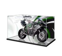 TRUSTFAR Vetrina in acrilico antipolvere progettata per Lego 42170 H2R modello di blocchi di costruzione di moto, scatola antipolvere, scatola trasparente, scatola espositiva compatibile con Lego