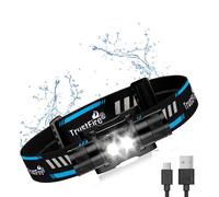 Trustfire H5R Lampada frontale a LED Batteria 18650 Faro ricaricabile USB 600lm Torce a doppia testa Lanterna per campo di caccia da pesca