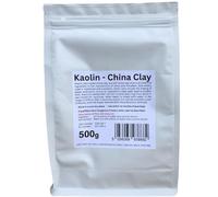 Trustleaf Argilla bianca cinese caolino, 500 g, 100% naturale, confezione da 500 g