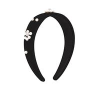 TRUSTTWO Fasce for capelli ape adatte for le donne Fascia for capelli in cristallo con strass barocco Fascia for capelli larga perla simulata Gioielli for copricapo con corona di fiori femminili The N