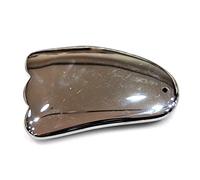 TRUSTTWO Natural Tera Hertz Stone Gua Sha Sha raschietto Speculare Ematite lucidato Guarigione di Guarigione di Crystal Stone Anti-rughe gonfiore del massaggiatore Regalo The New