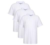 Trutex Basics, Lot de 3 polos scolaires à Manches Courtes, Coupe Classique, pour Ragazzi et Ragazze (2-16 Ans), Polo Unisexe pour tout-Petits Ragazzi et Ragazze, idéal pour Kit PE, Uniforme Vera