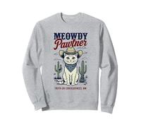 Truth or Consequences, NM USA, divertente disegno a forma di gatto Meowdy Pawtner Felpa