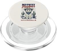 Truth or Consequences, NM USA, divertente disegno a forma di gatto Meowdy Pawtner PopSockets PopGrip per MagSafe