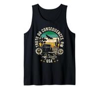 Truth or Consequences NM USA Hotrod Design in stile retrò Canotta