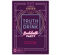 Verità o bevanda: Bachelorette Party Edition | Gioco per feste per adulti di Cut | 108 Domande rivelatrici ed esilaranti per serate tra ragazze fuori o dentro | Età 21+ | 2+ Giocatori | 30 minuti.